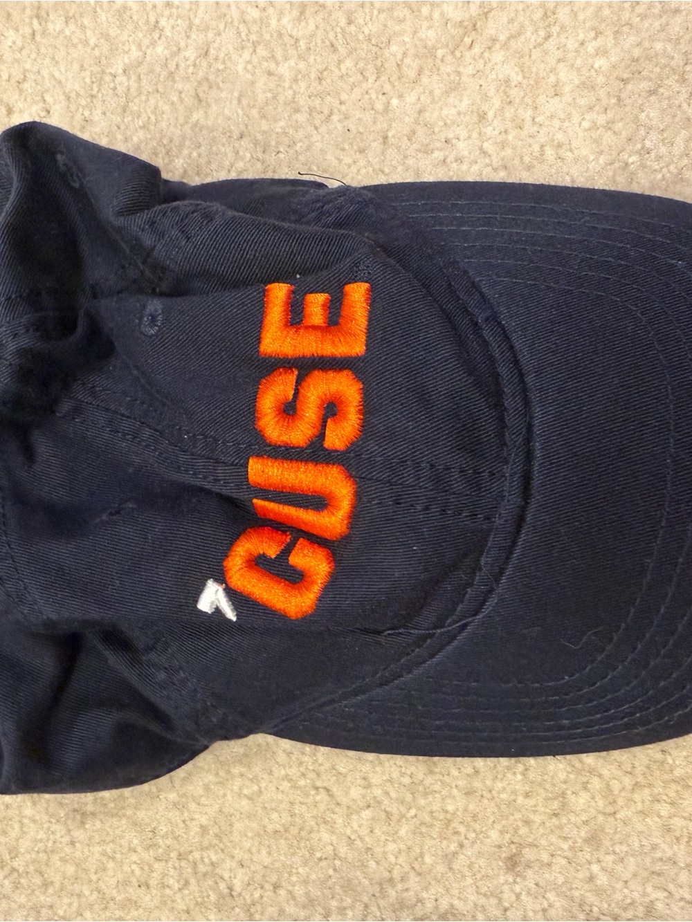 Syracuse University Orange Embroidered Navy Hat Cap